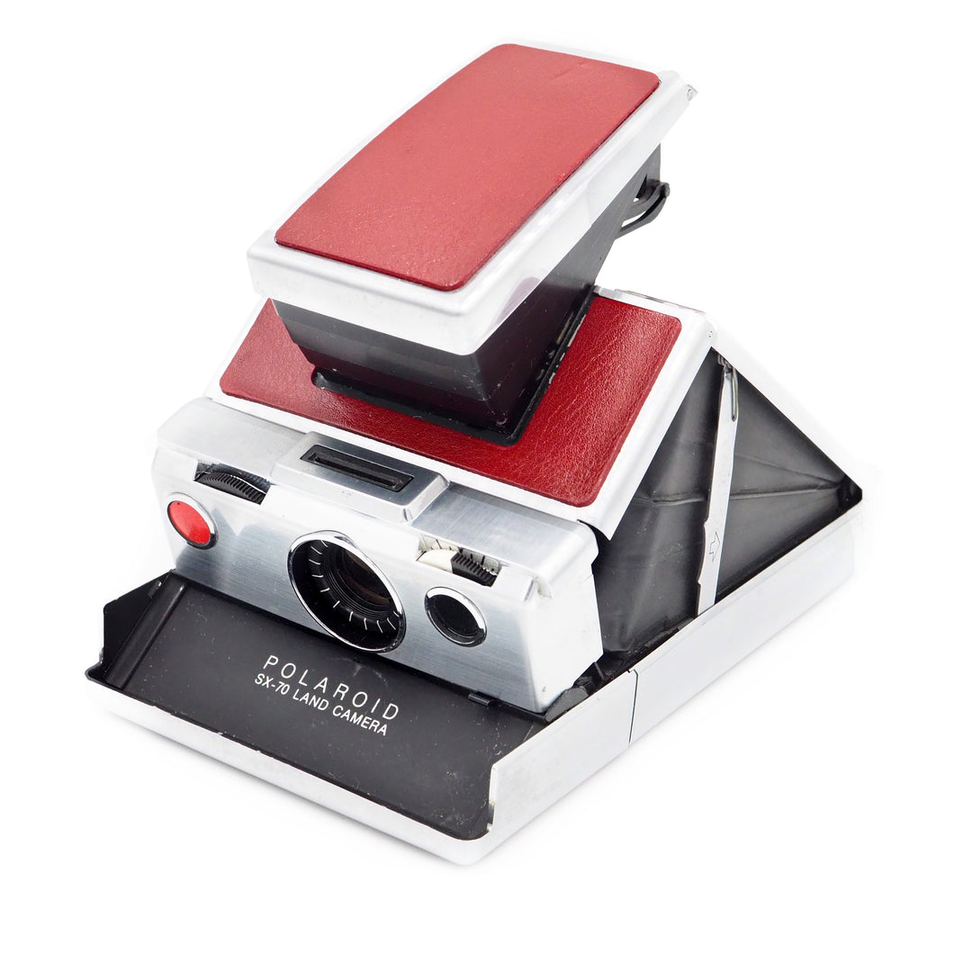 Polaroid SX-70 Instant Film Camera - Converted to use 600 Film - Red - USED