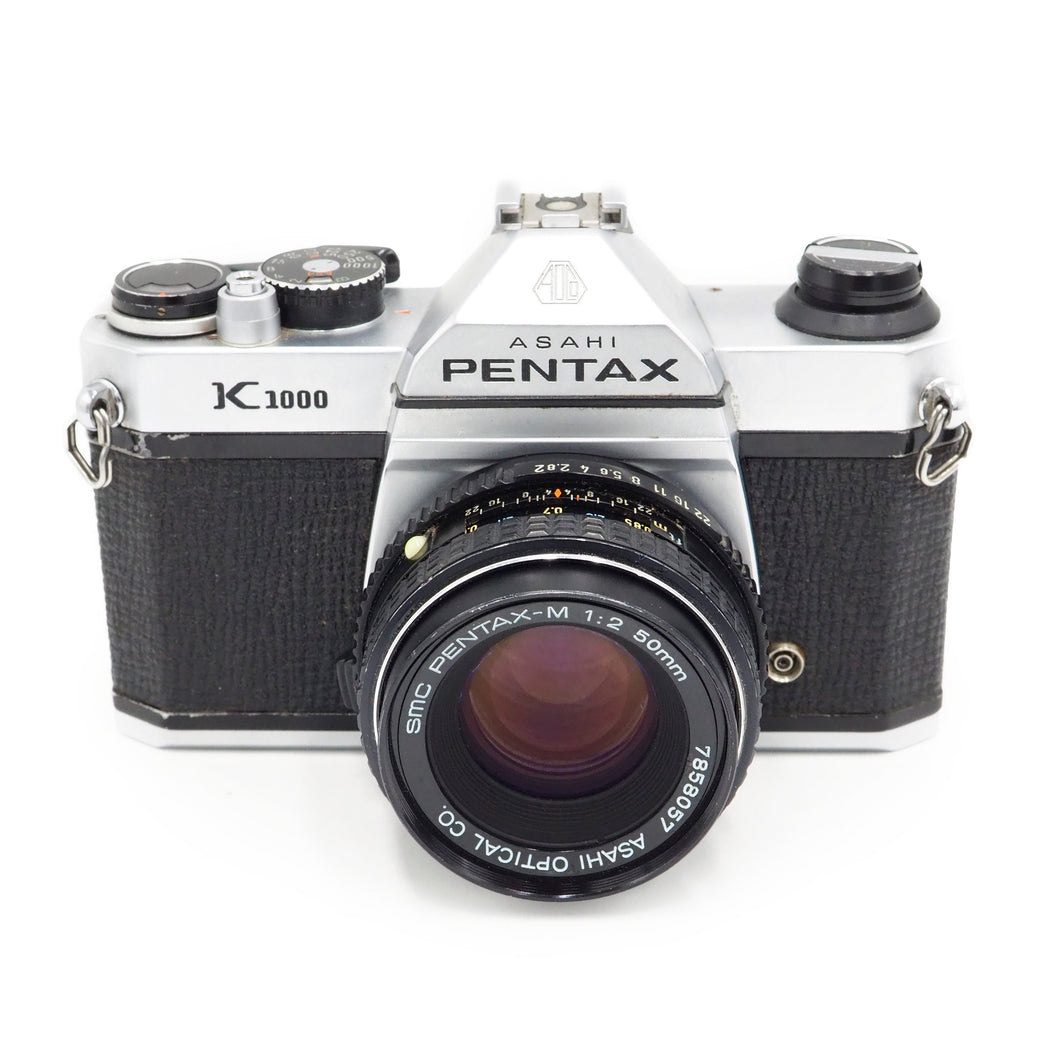 Pentax K1000 with 50mm f/2 SMC Lens - USED