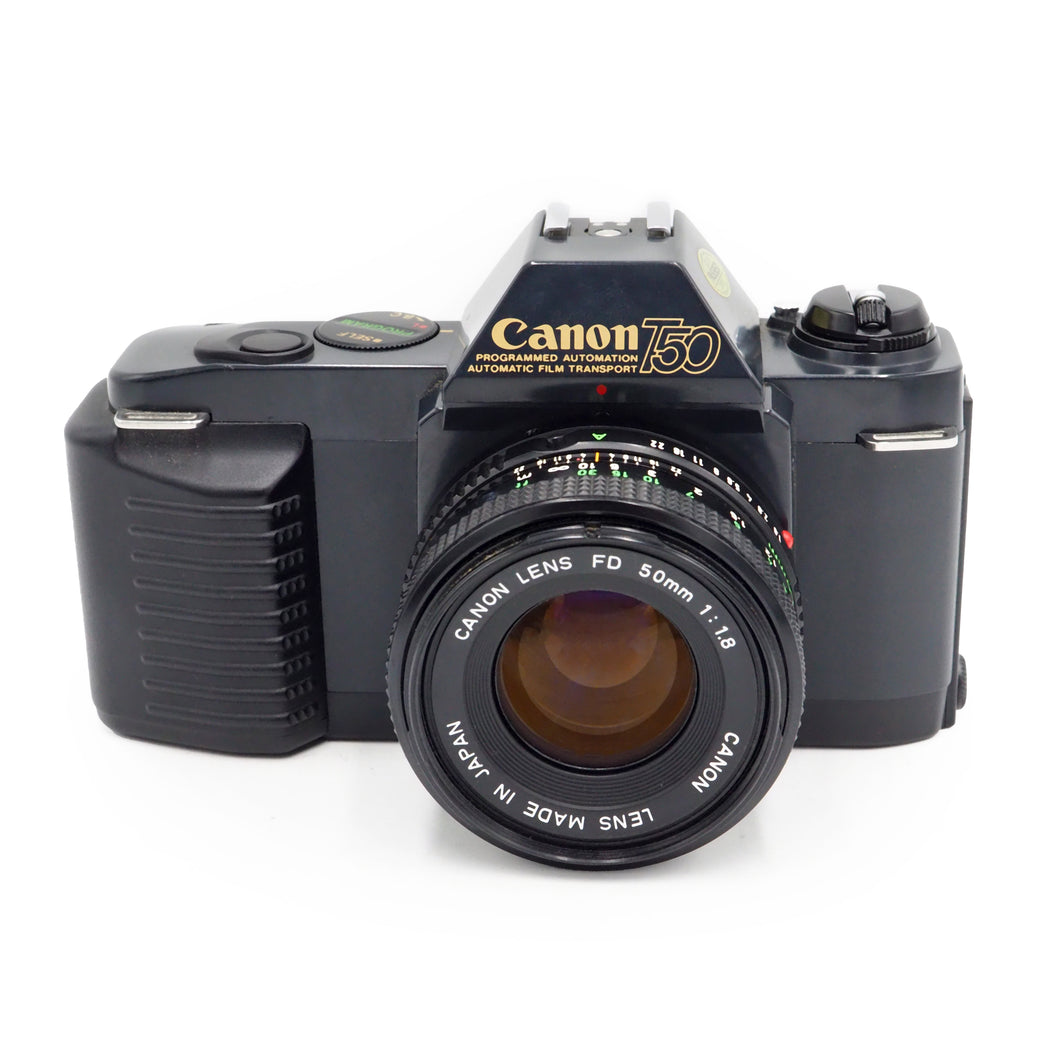 Canon T50 with 50mm f/1.8 FD Lens - USED