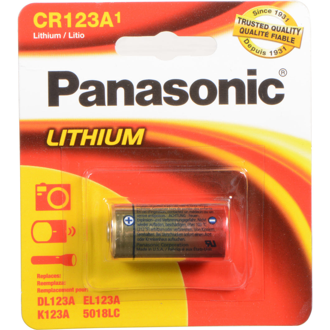 Panasonic CR123A Lithium Battery - 3V