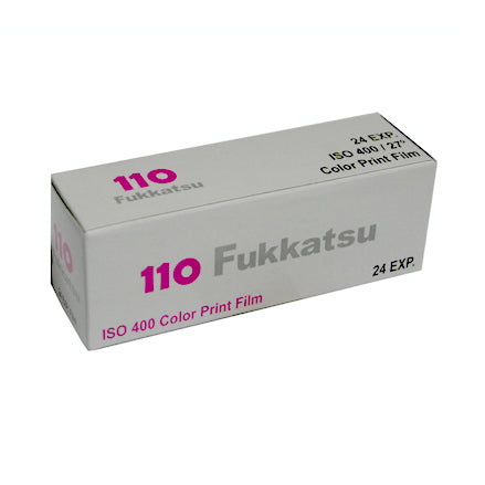 Fukkatsu 110 Color Print Film  - Expired - ISO 400 - 24 Exposures - Single Roll