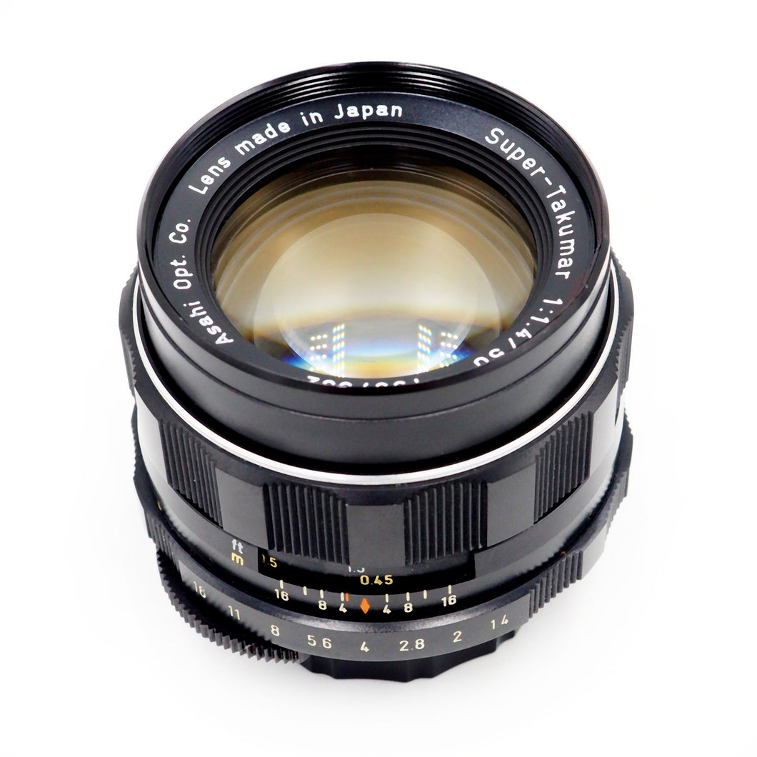 Asahi Pentax Super-Takumar 50mm f/1.4 M42 Screw Mount Lens - USED
