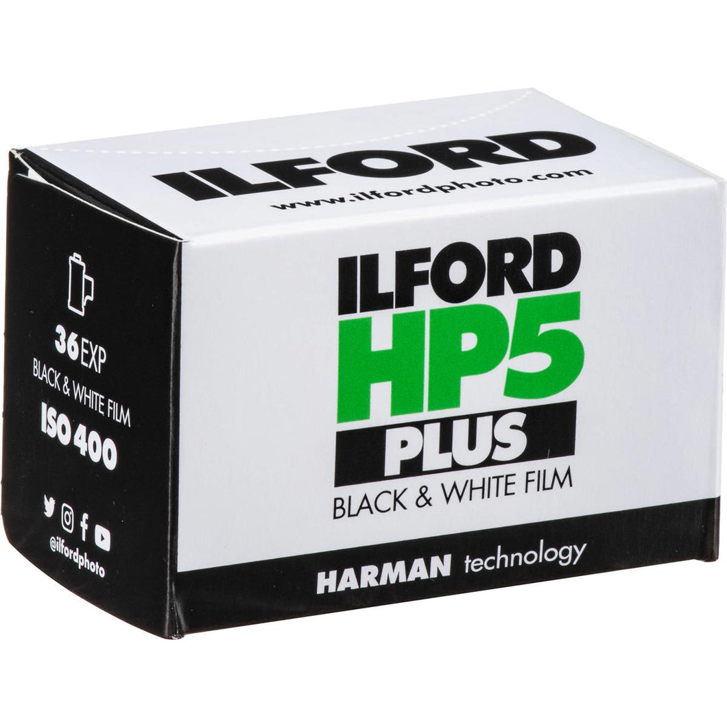 Ilford HP5 Plus Black and White Negative Film - 35mm Roll Film - 36 Exposures