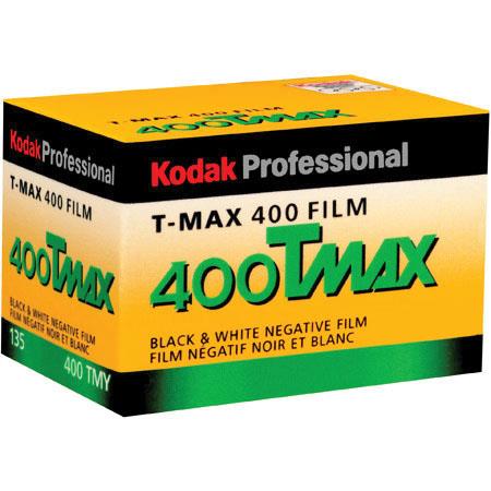 Kodak Professional T-Max 400 Black and White Negative Film - 35mm Roll Film - 36 Exposures