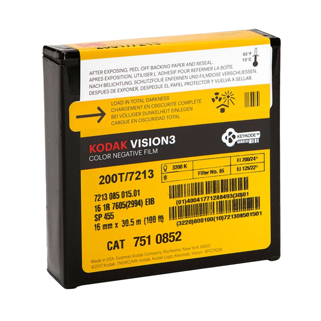Kodak VISION3 200T 16mm Movie Film  - 7213 - 100' Reel