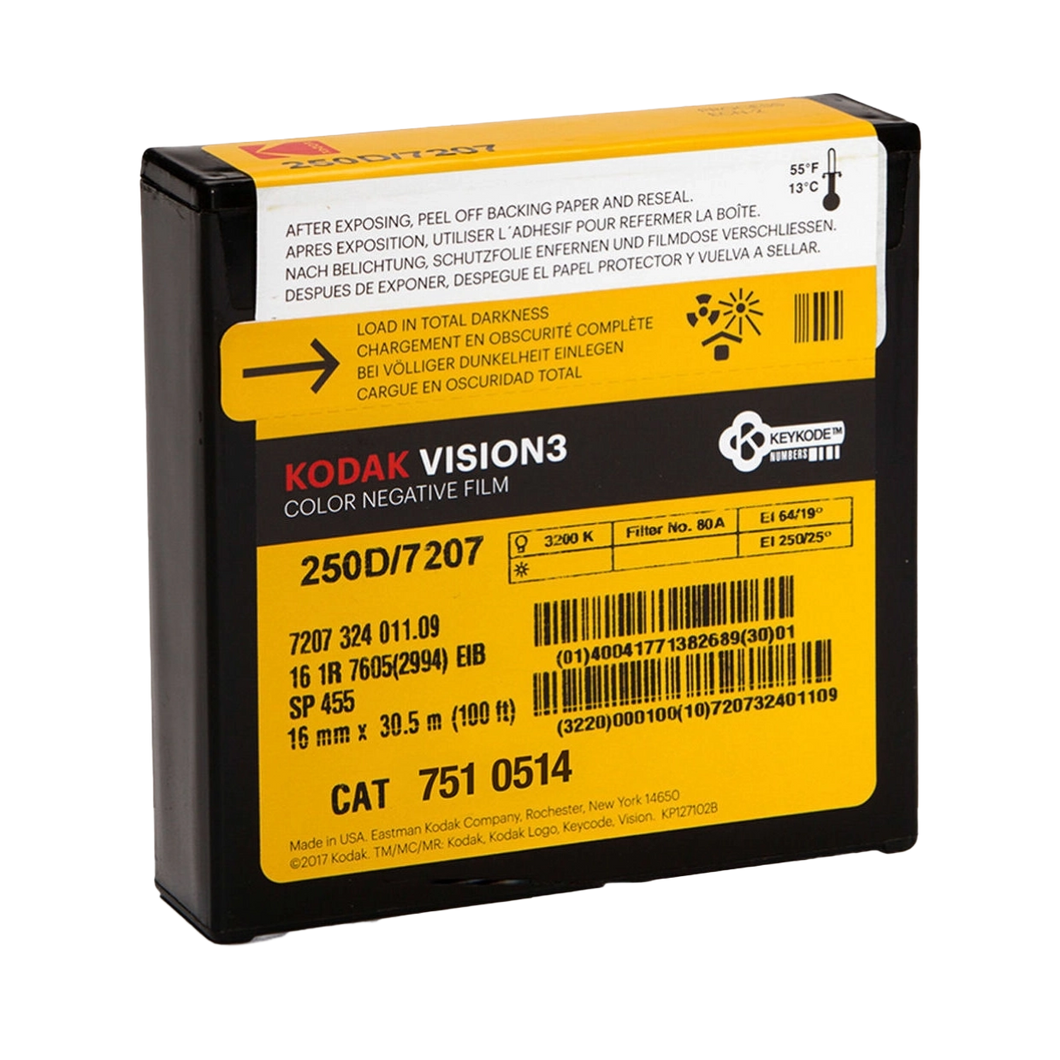 Kodak VISION3 250D 16mm Movie Film  - 7207 - 100' Reel