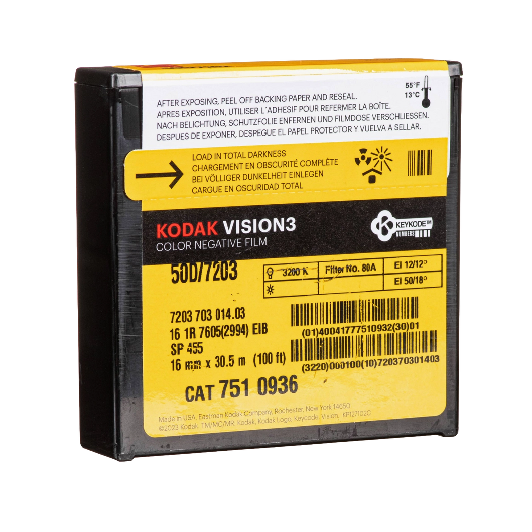 Kodak VISION3 50D 16mm Movie Film  - 7203 - 100' Reel
