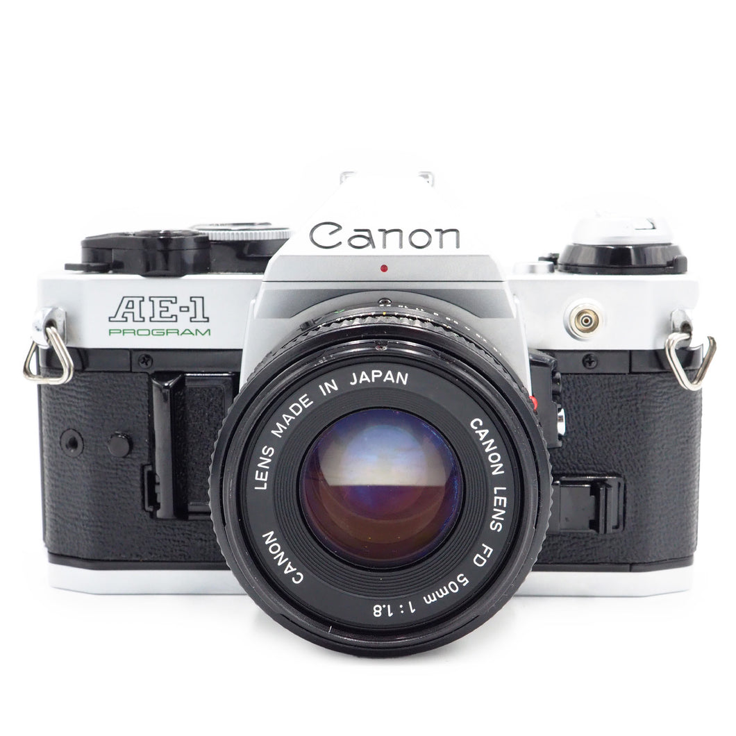 Canon AE-1 Program with 50mm f/1.8 FD Lens - USED