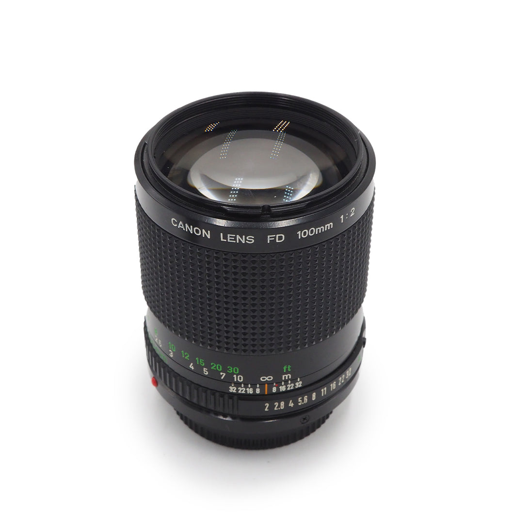 Canon 100mm f/2 FD Lens - USED