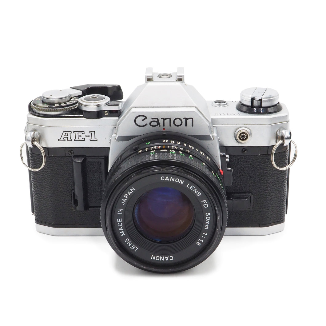 Canon AE-1  with 50mm f/1.8 FD Lens - USED