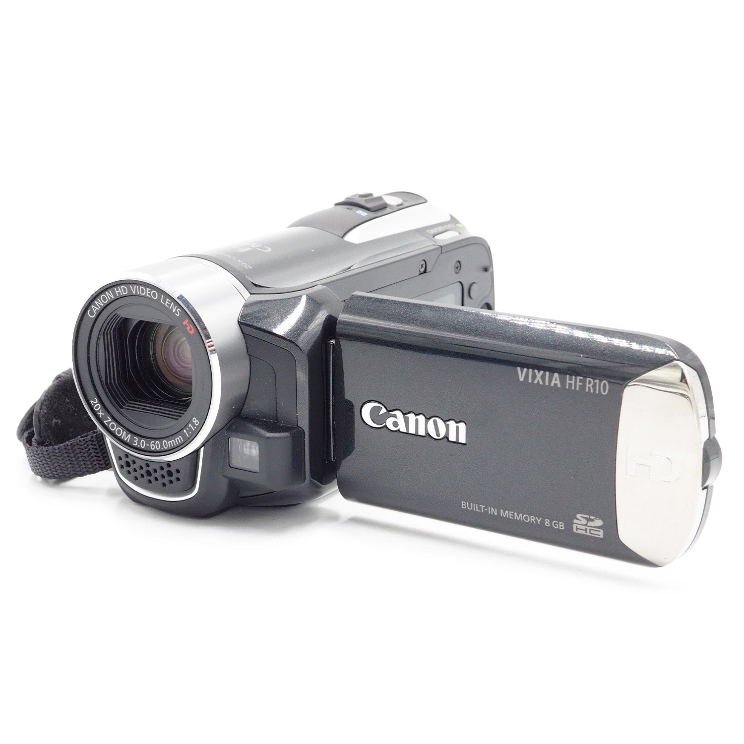 iVIS キヤノン ビデオカメラ CANON HF R10 シルバー 中古 新品SD