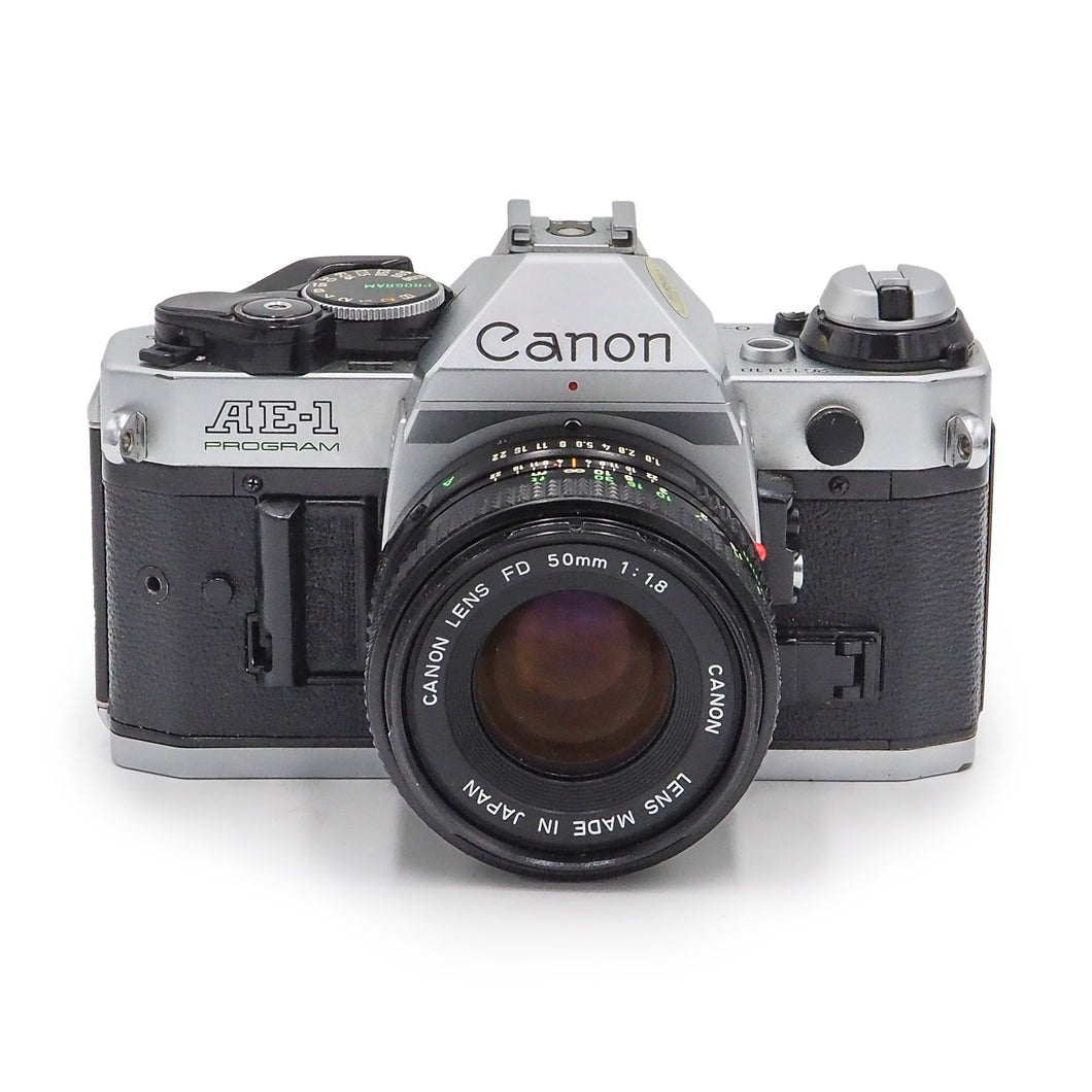 Canon AE-1 Program with 50mm f/1.8 FD Lens - USED