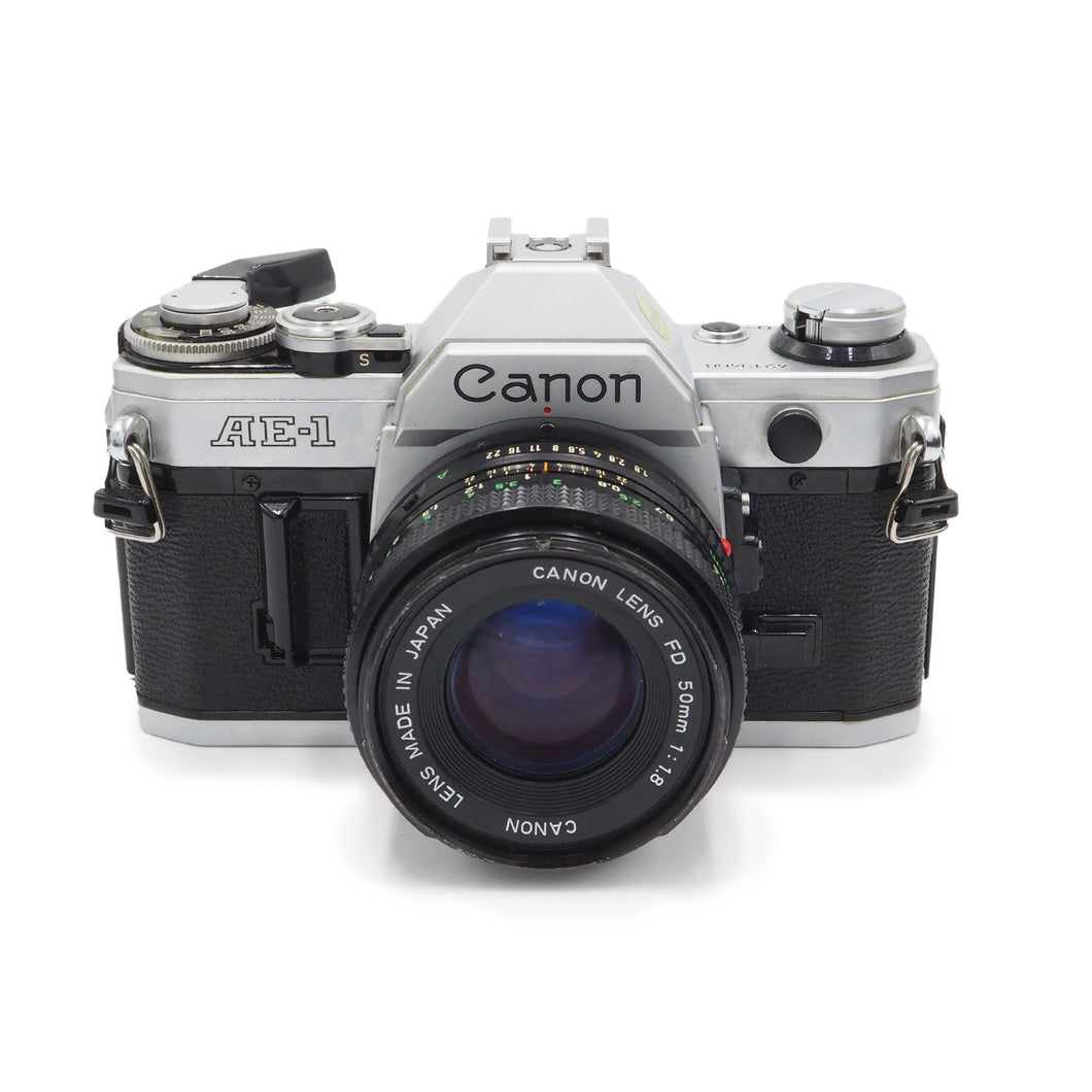 Canon AE-1  with 50mm f/1.8 FD Lens - USED