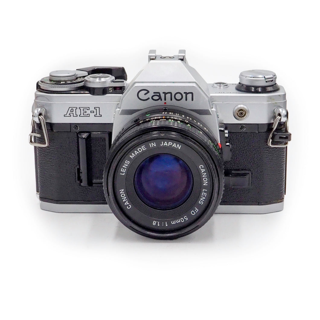 Canon AE-1  with 50mm f/1.8 FD Lens - USED