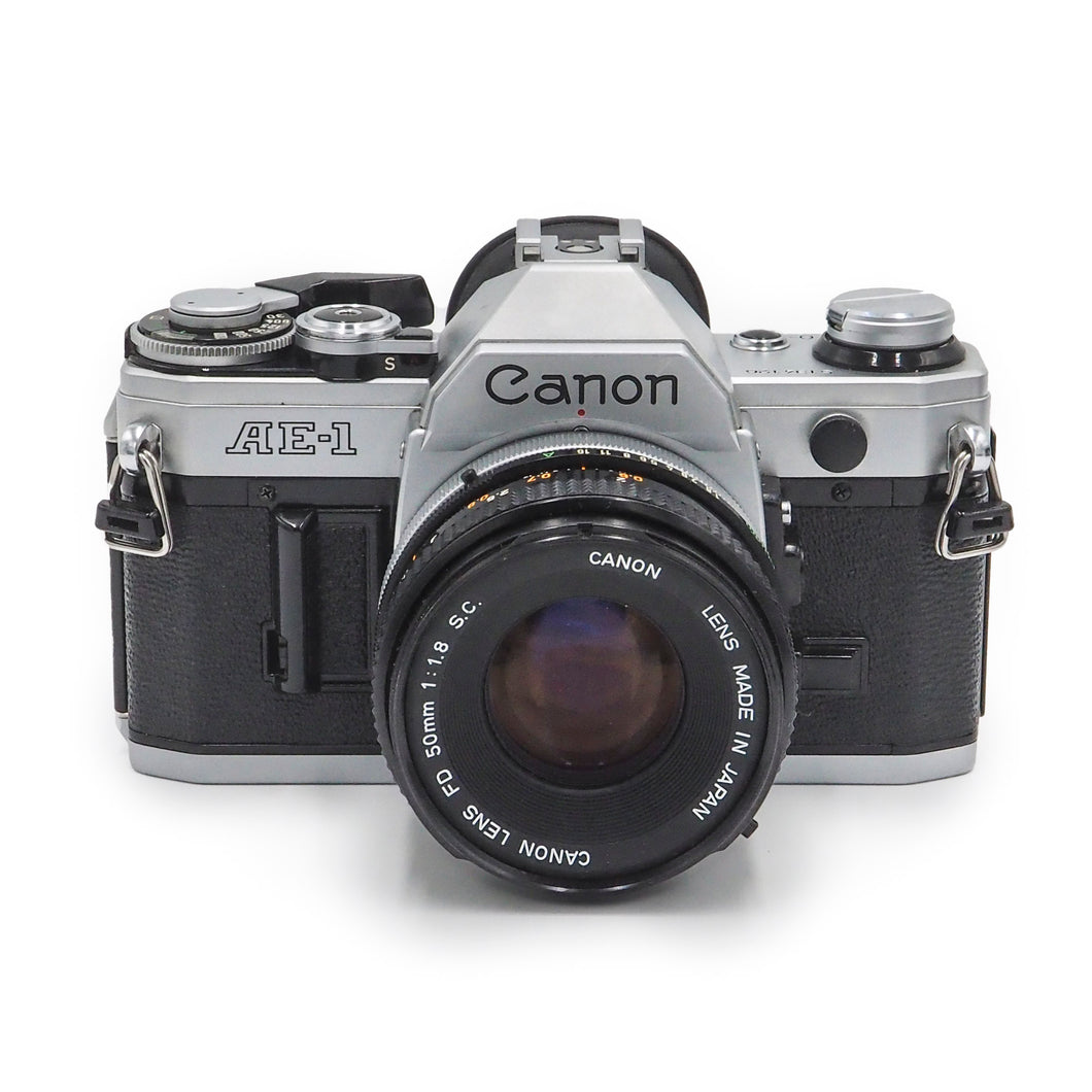 Canon AE-1 with 50mm f/1.8 FD Lens - USED