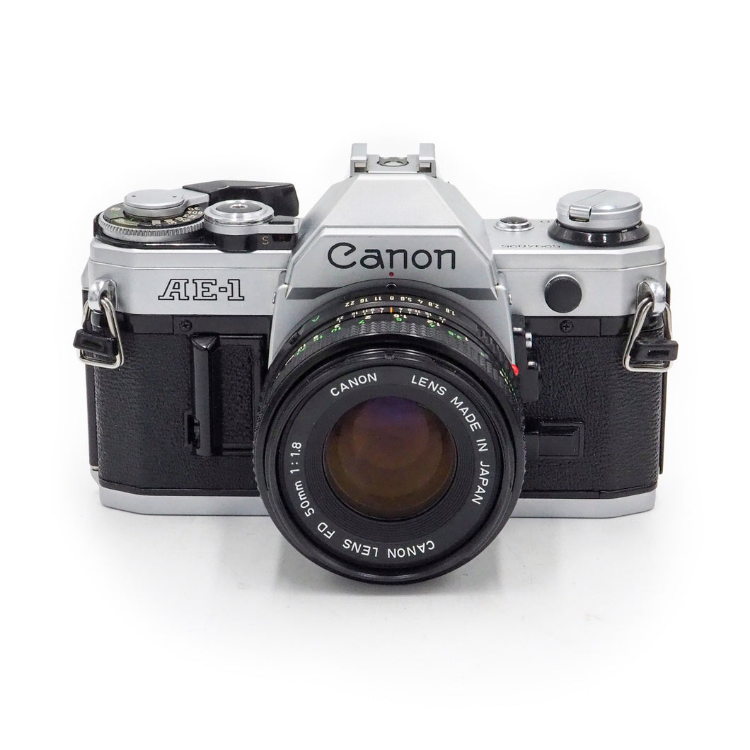 Canon AE-1  with 50mm f/1.8 FD Lens - USED