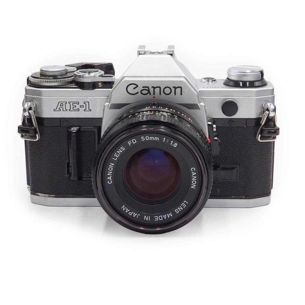 Canon AE-1  with 50mm f/1.8 FD Lens - USED