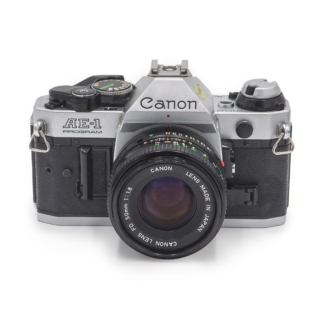 Canon AE-1 Program with 50mm f/1.8 FD Lens - USED