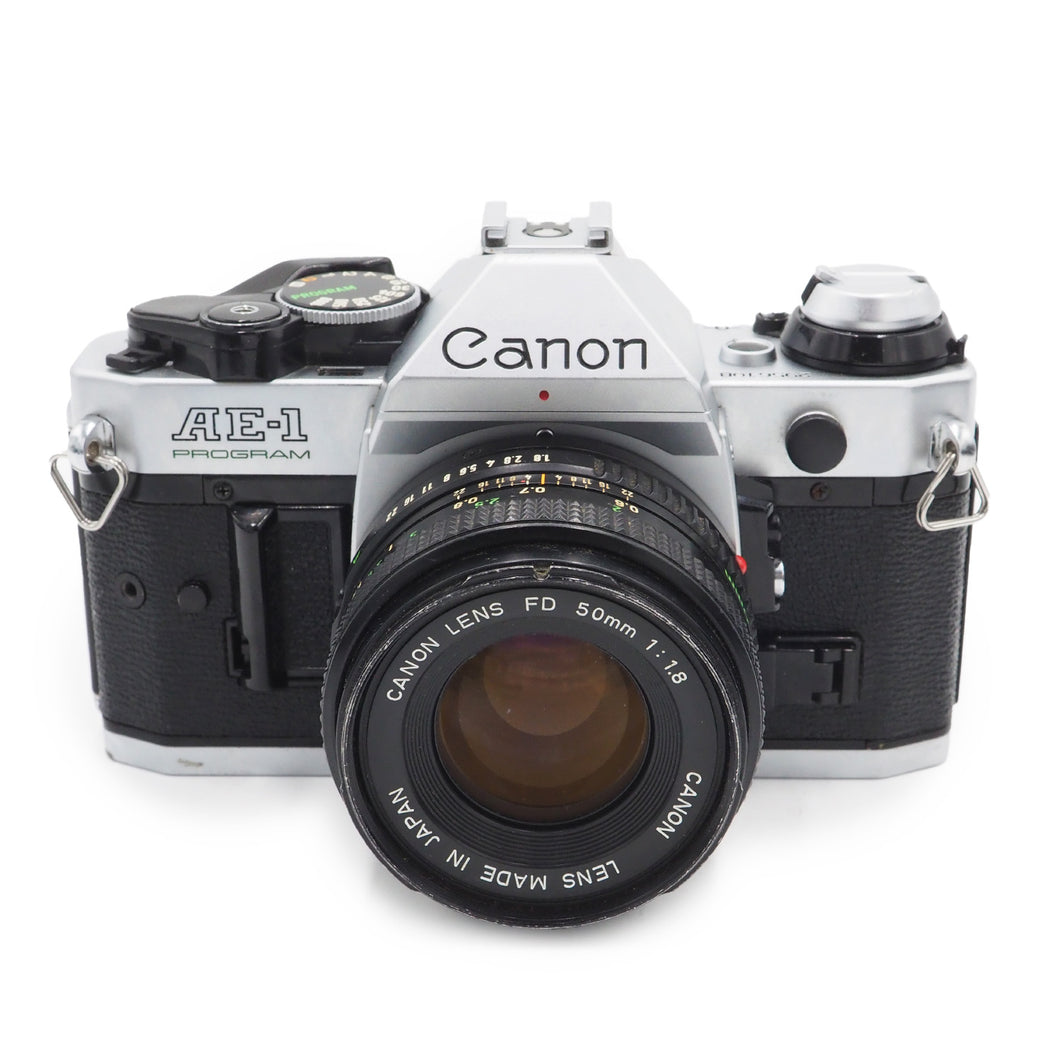 Canon AE-1 Program with 50mm f/1.8 FD Lens - USED