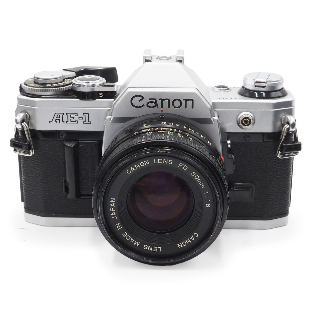 Canon AE-1  with 50mm f/1.8 FD Lens - USED