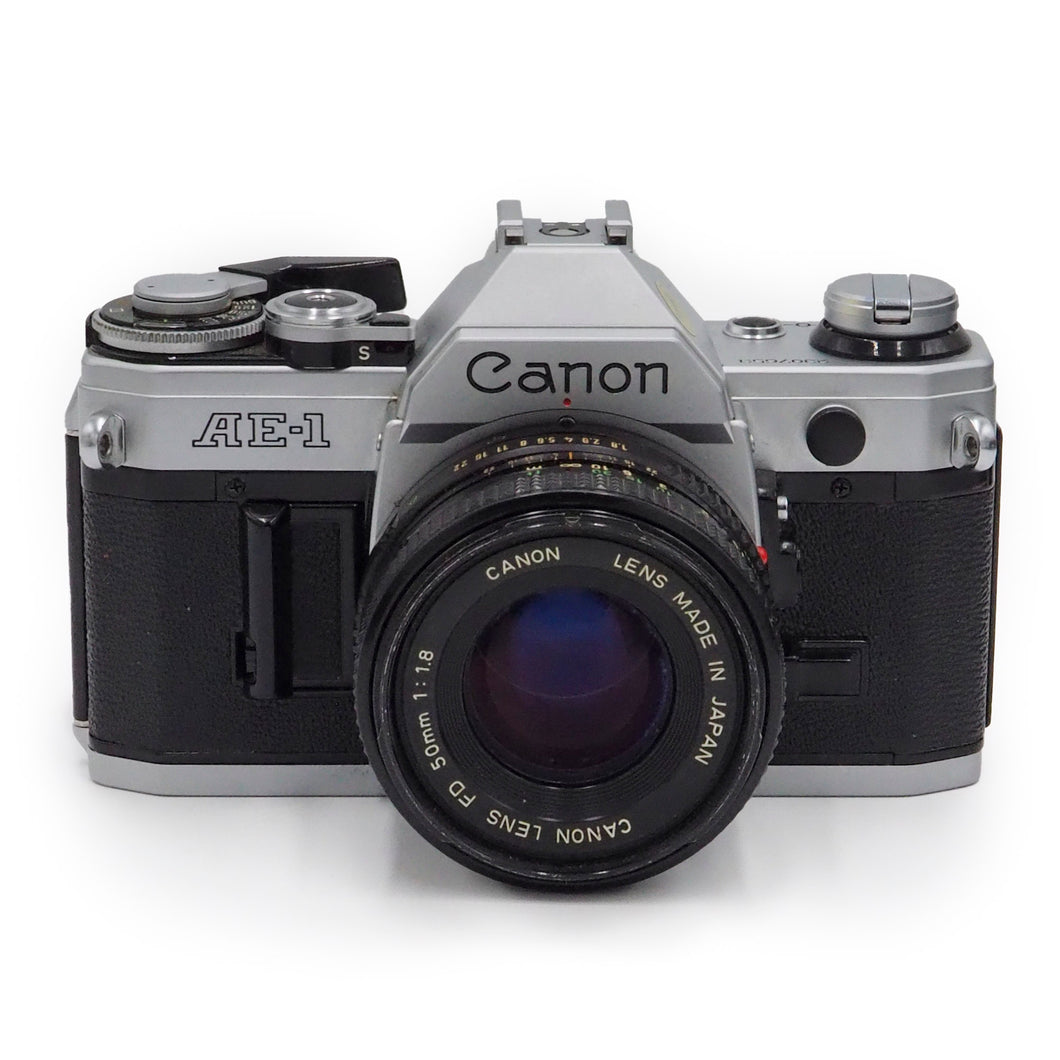 Canon AE-1  with 50mm f/1.8 FD Lens - USED