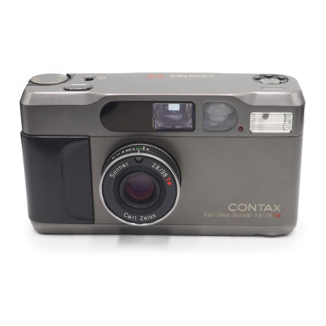 Contax T2 with Carl Zeiss Sonnar 38mm 2.8 lens - Titan Grey - Used