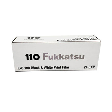 Fukkatsu 110 Black & White Print Film  - Expired - ISO 100 - 24 Exposures - Single Roll