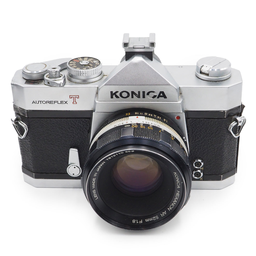 Konica AutoReflex T with Hexanon AR 52mm f/1.8 Lens (See Description) - USED