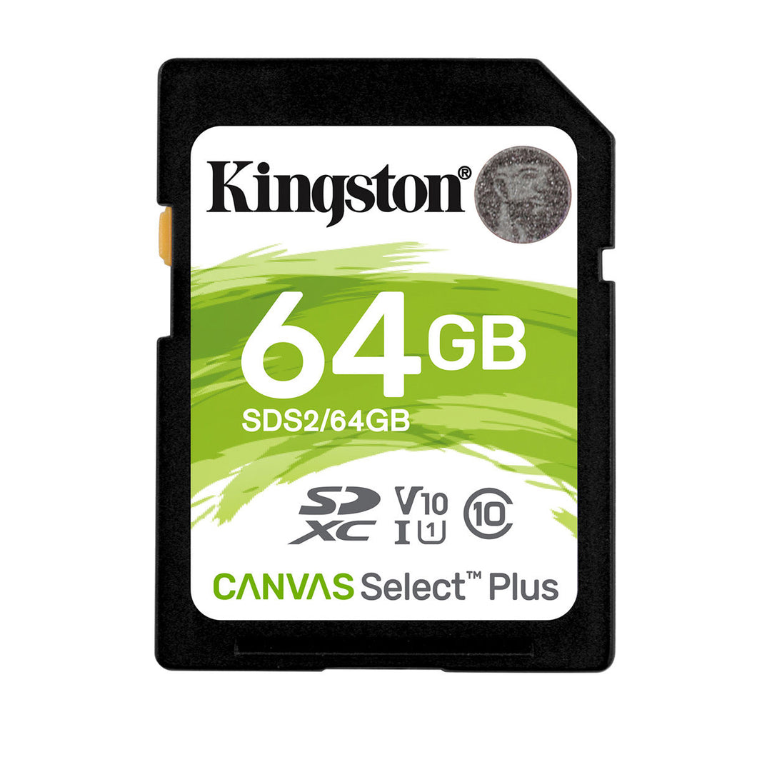Kingston 64GB Canvas Select UHS-I SDHC Memory Card