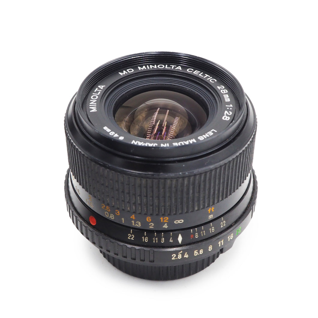 Minolta Celtic 28mm f/2.8 MD Lens - USED