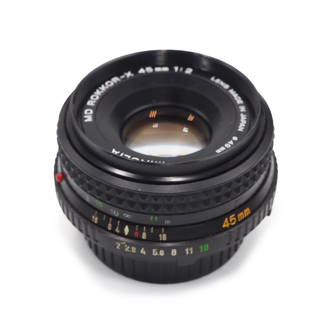 Minolta 45mm f/2 MD Rokkor X Lens - USED