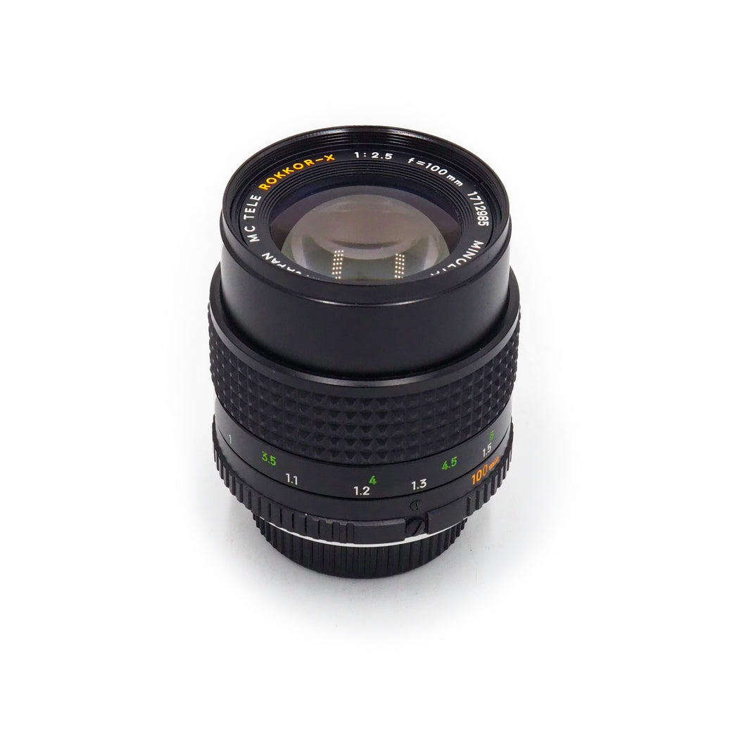 Minolta 100mm f/2.5 MC Tele Rokkor X Lens - USED