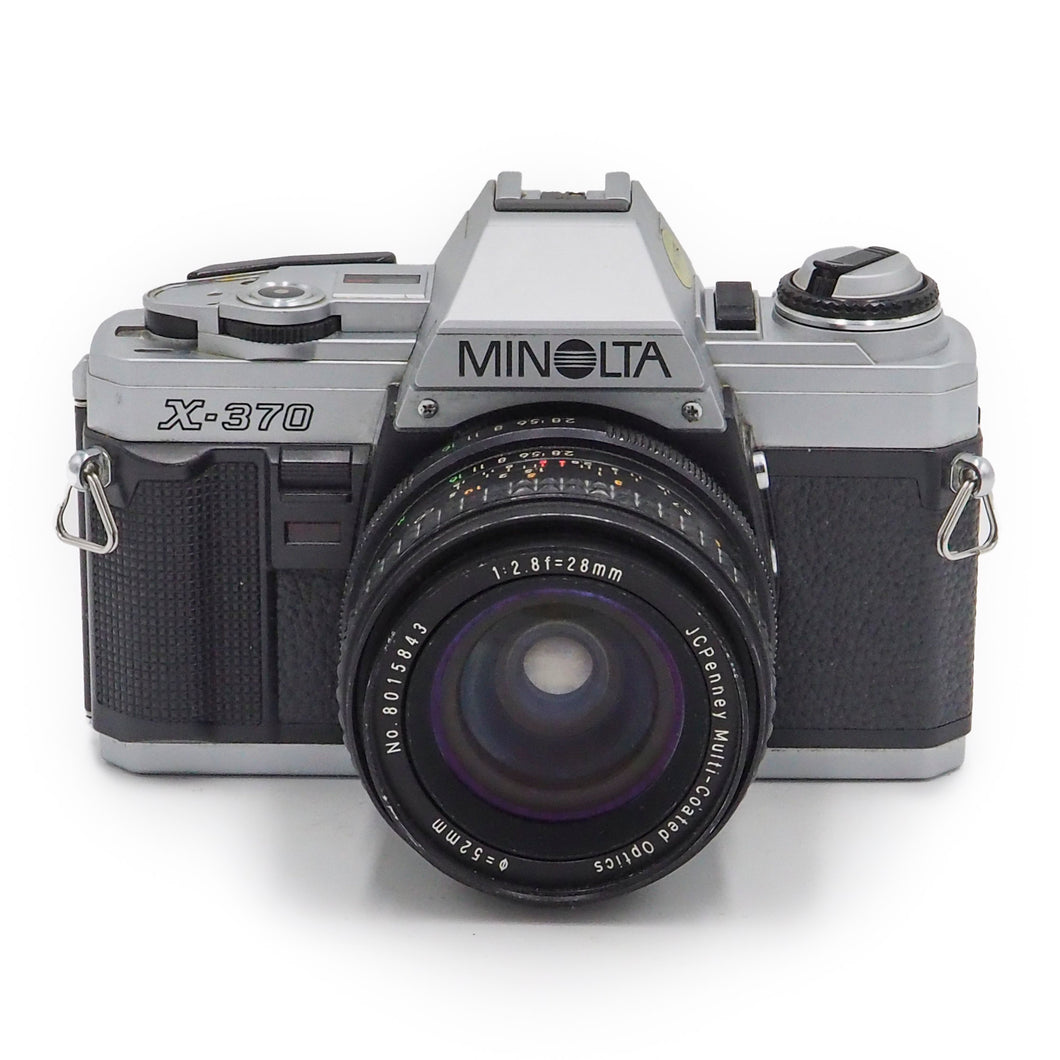 Minolta X-370 with JCPenny Multi-Coated 28mm f/2.8 Lens - USED