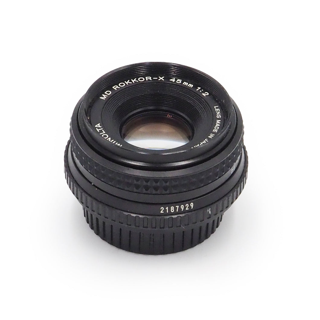 Minolta 45mm f/2 MD Rokkor X Lens - USED