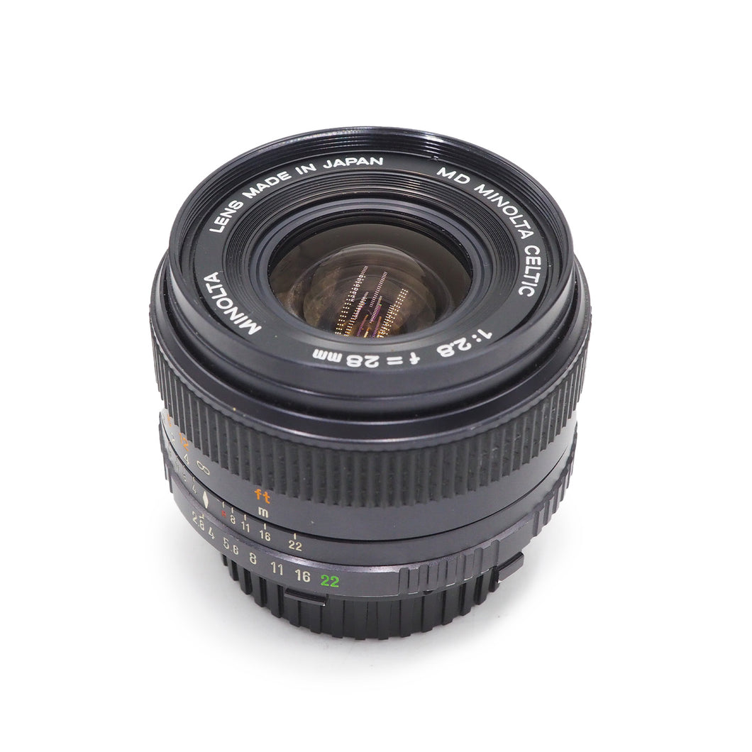 Minolta Celtic 28mm f/2.8 MD Lens - USED