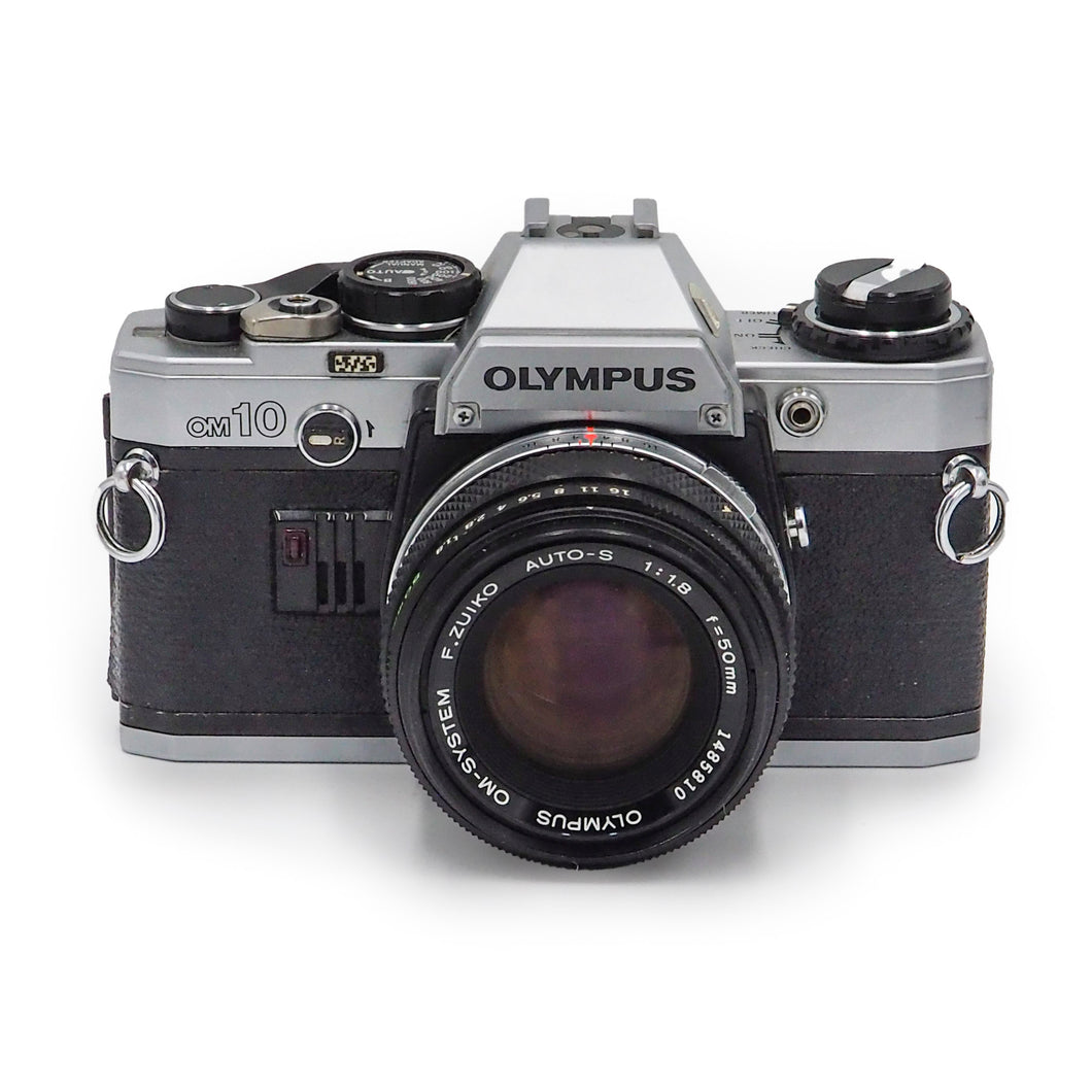 Olympus OM10 with 50mm f/1.8 Lens - Silver - USED