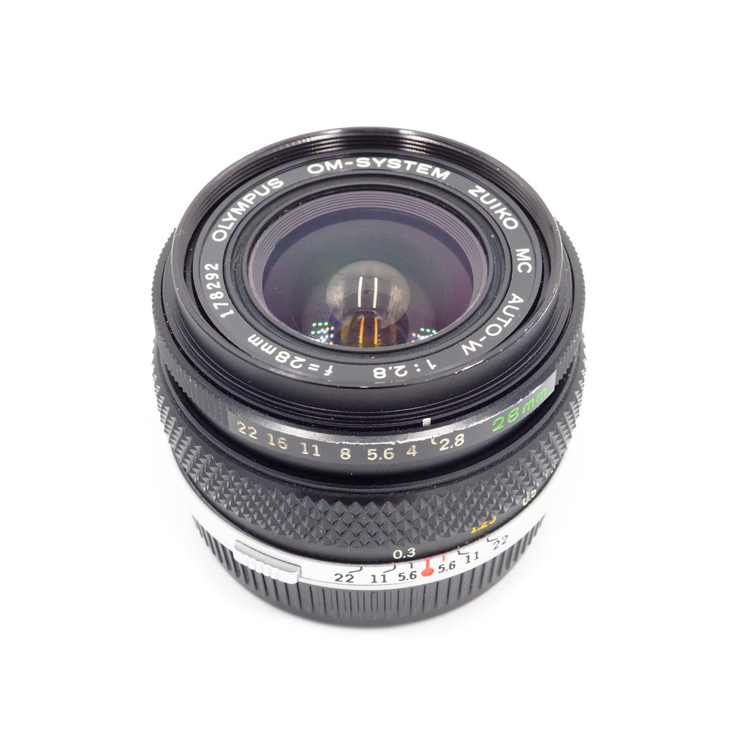 Olympus Zuiko Auto-W 28mm f/2.8 OM Lens - USED