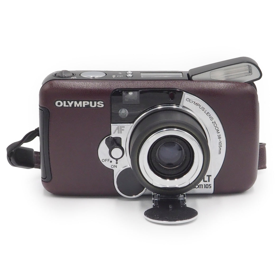 Olympus LT Zoom 105 Burgundy 35mm All Weather Camera - USED