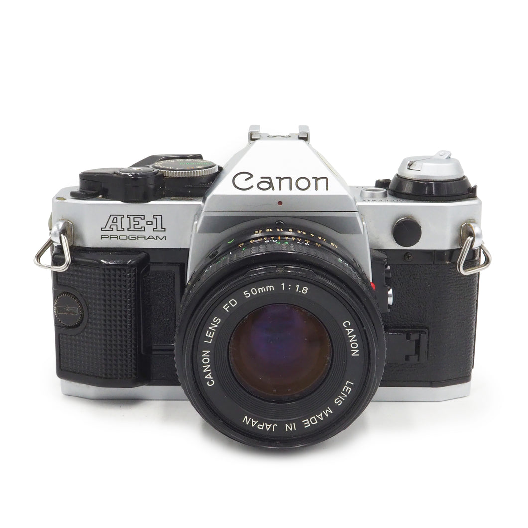 Canon AE-1 Program with 50mm f/1.8 FD Lens - USED