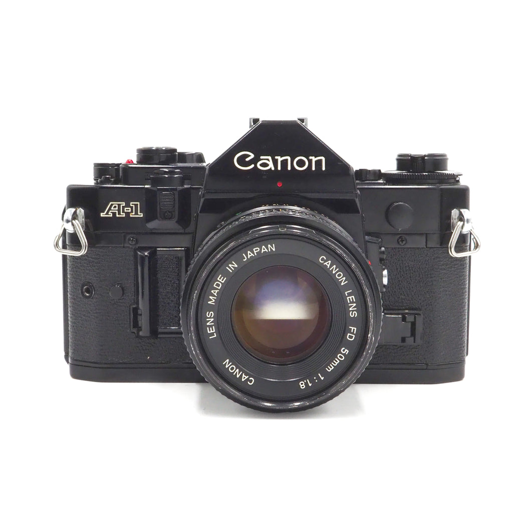 Canon A-1 with 50mm f/1.8 FD Lens - USED