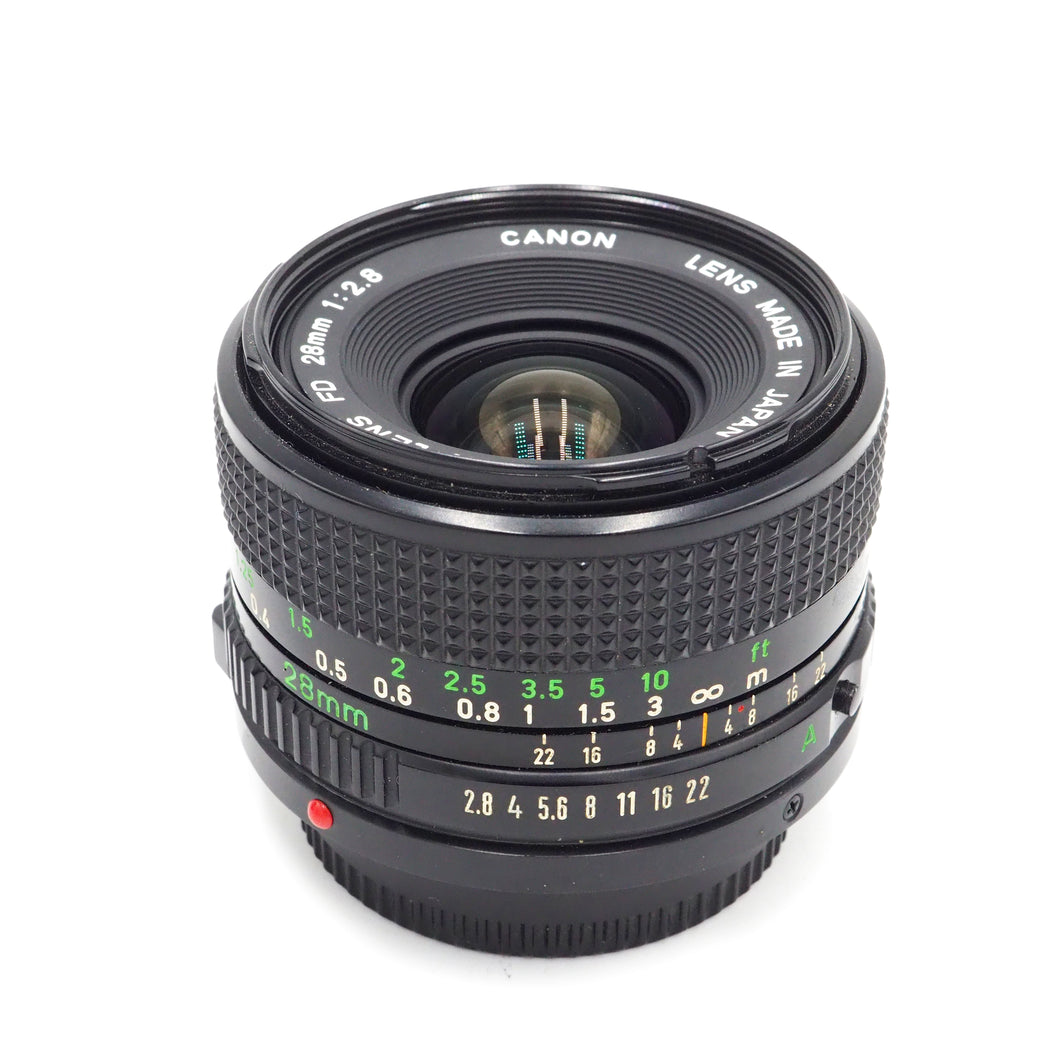 Canon 28mm f/2.8 FD Lens - USED