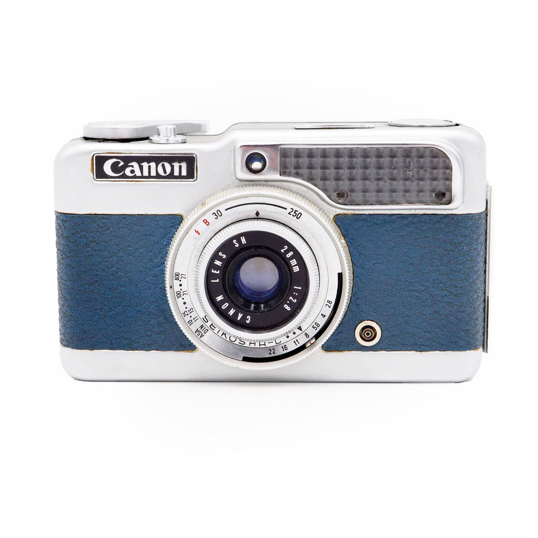 Canon Demi 35mm Half Frame Camera - Blue Leatherette - USED