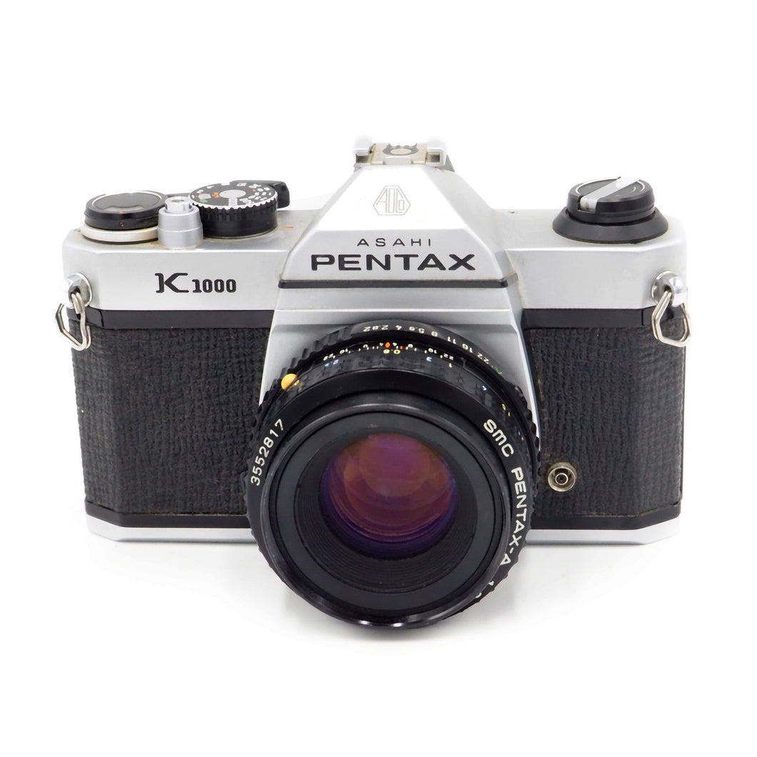 Pentax K1000 with 50mm f/2 SMC Lens - USED