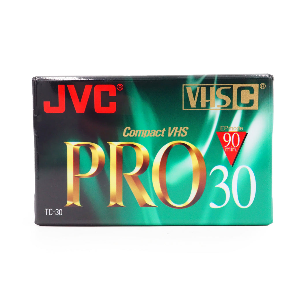 JVC VHS-C PRO 30 Minute Video Cassette Tape