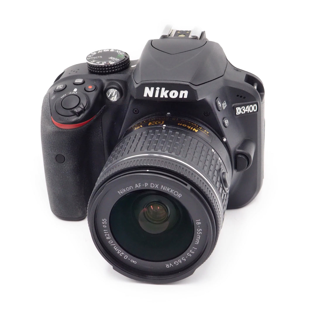 Nikon D3400 24.2 MP with 18-55mm AF-P DX VR Lens - USED