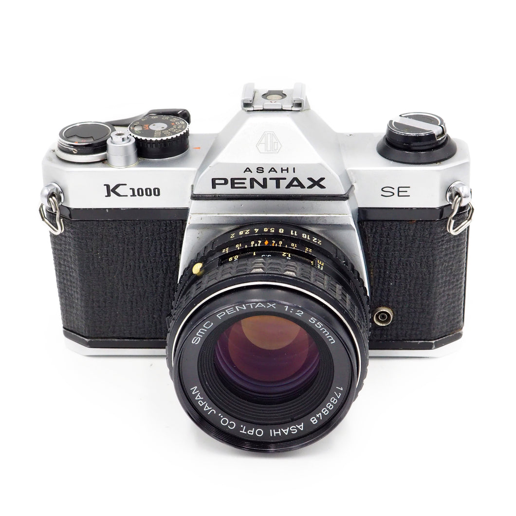 Pentax K1000 with 55mm f/2 SMC Lens - USED