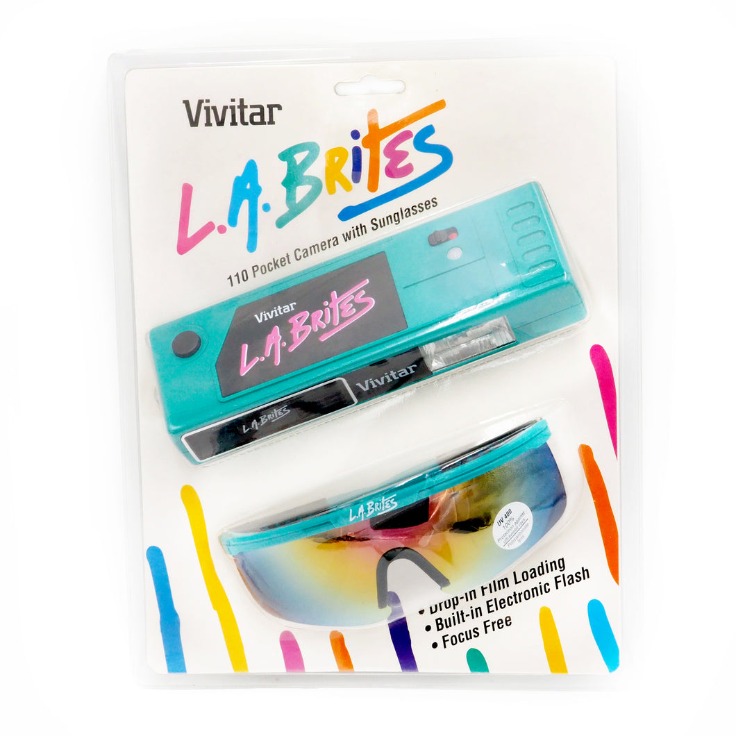 L.A. Brites 110 Pocket Camera Kit with Sunglasses - Teal Green