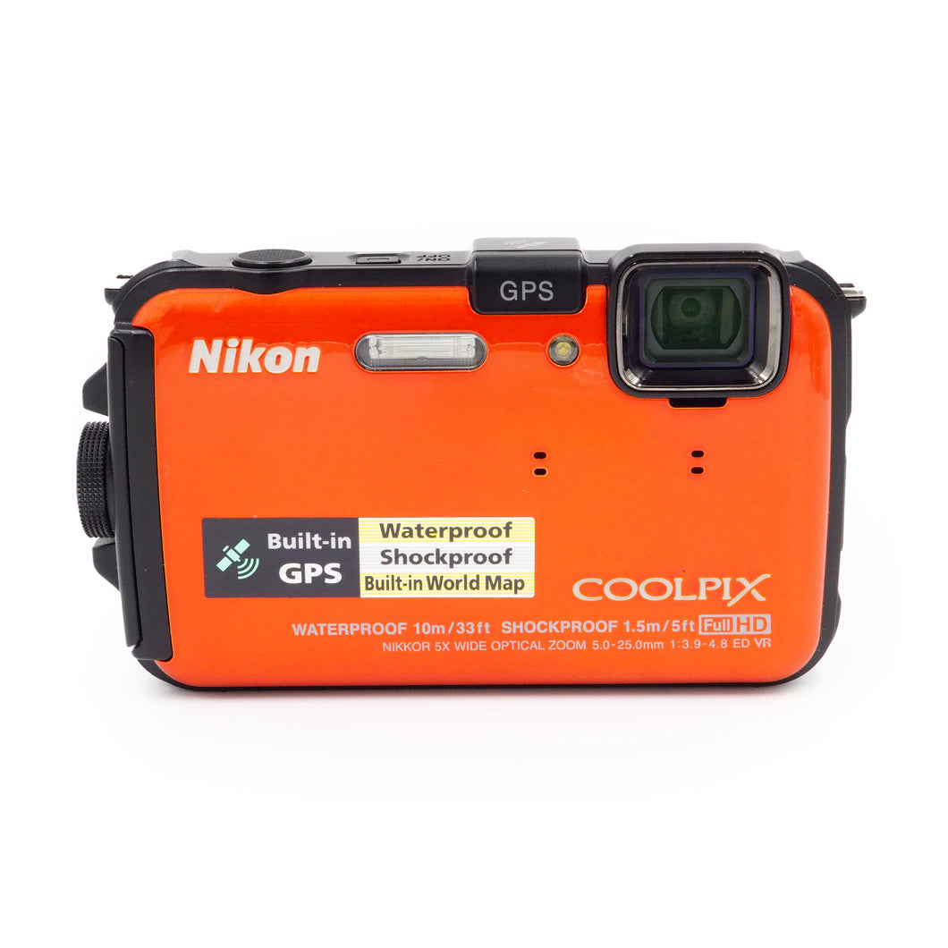 Nikon Coolpix AW100 - Waterproof - 16MP - Red