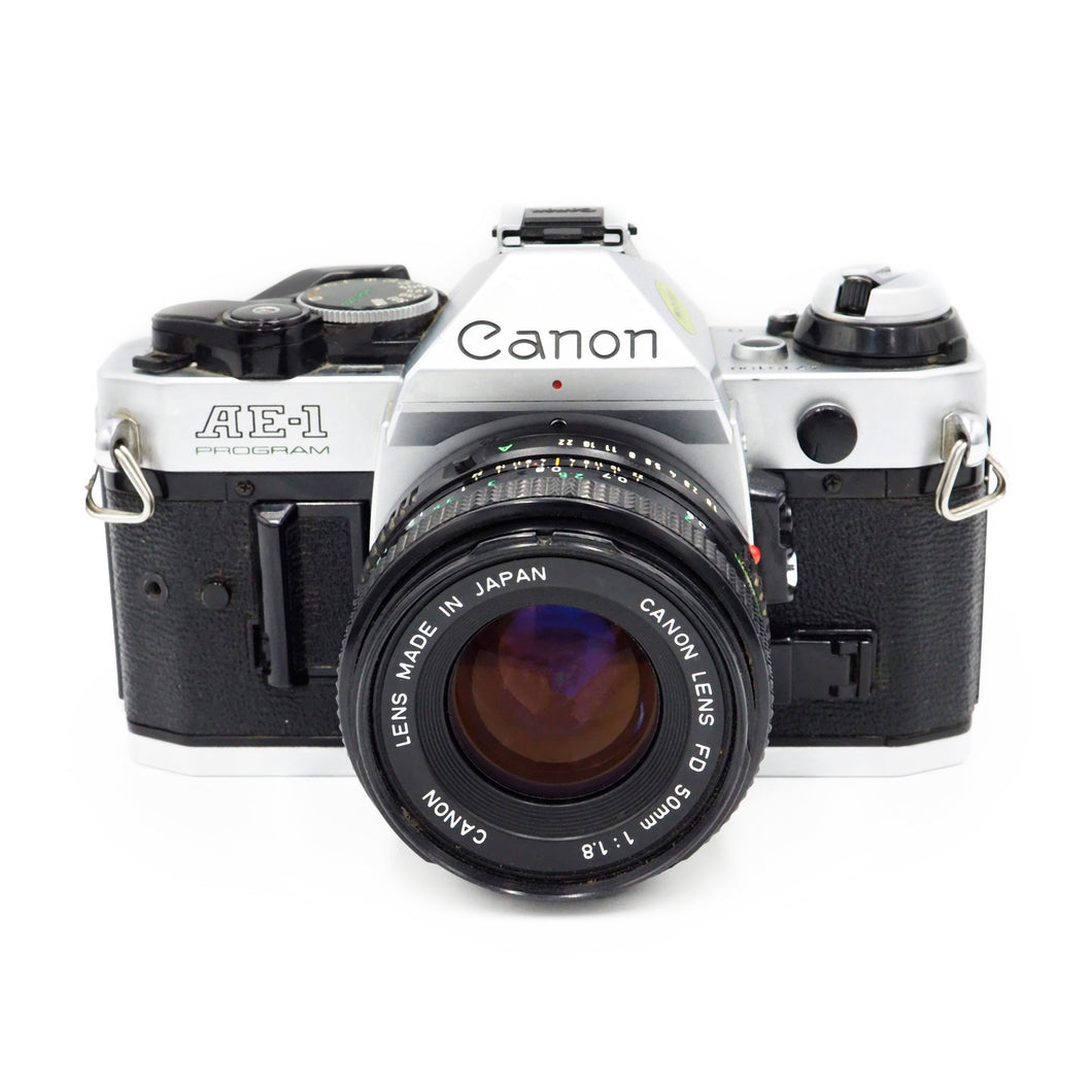 Canon AE-1 Program with 50mm f/1.8 FD Lens - USED
