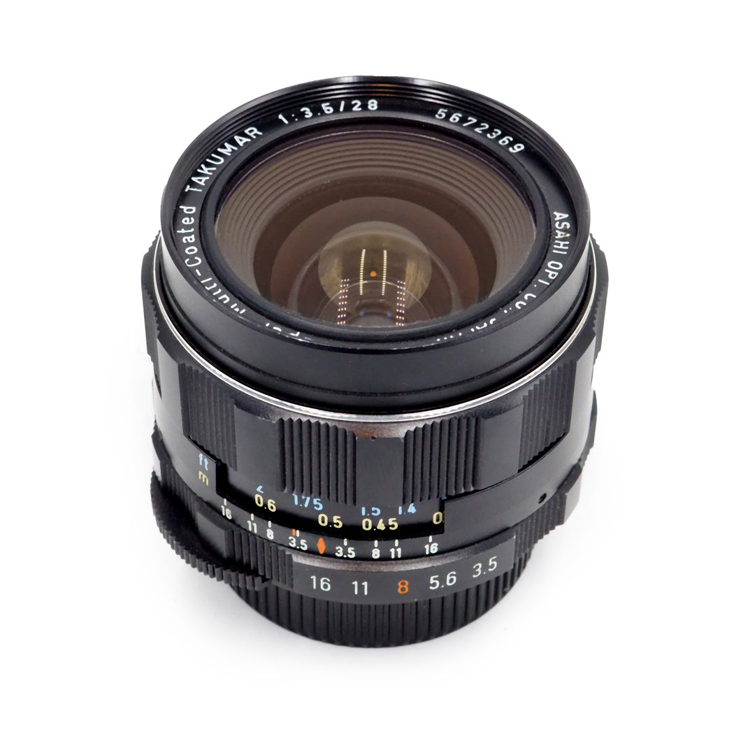 Asahi Pentax Super-Takumar 28mm f/3.5 M42 Screw Mount Lens - USED